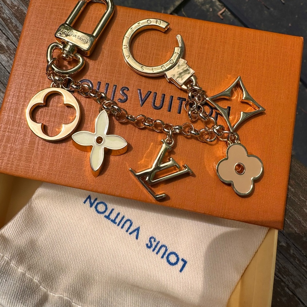 Louis Vuitton Gold Keychain